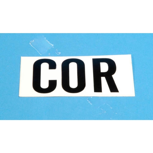 Nfpa Vinyl Die Cut Cor Label With 4" Lettering