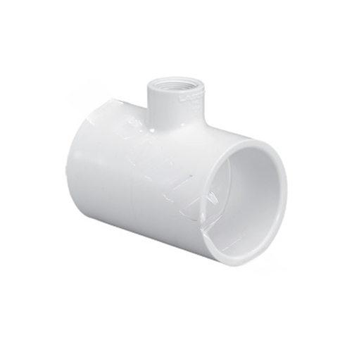 4" X 4" X 2" Slip X Slip X Slip Reducing Tee White