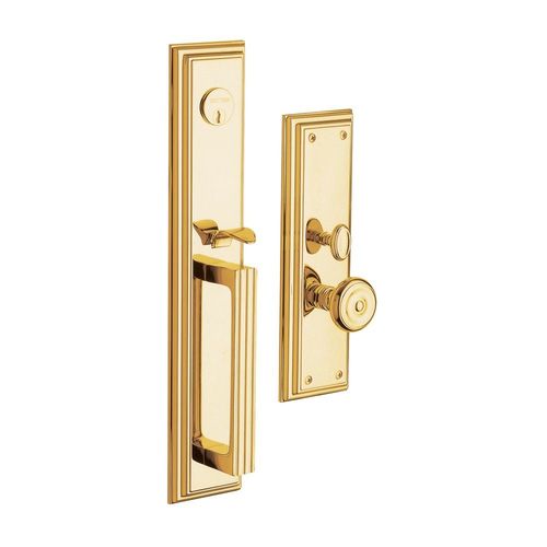 Estate Mortise Tremont Trim Set Polished Brass