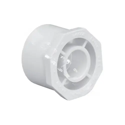 437-288  2.5"spgx.75"s Sch40 Pvc Reducer Bushing White