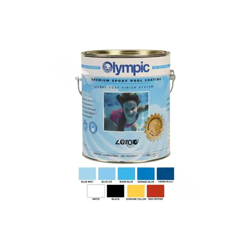 OLYMPIC POOL ACCESSORIES 390 Q 1 Quart White Zeron Pool Coating