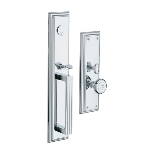 Tremont Double Cylinder Entry Mortise Trim Bright Chrome Finish