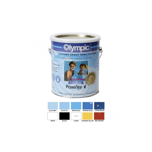 OLYMPIC POOL ACCESSORIES 2222 Q 1 Quart White Poxolon 2 Epoxy Pool Coating