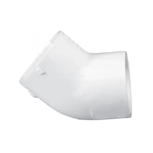 3" Slip X Slip Sch40 45 degree Elbow White