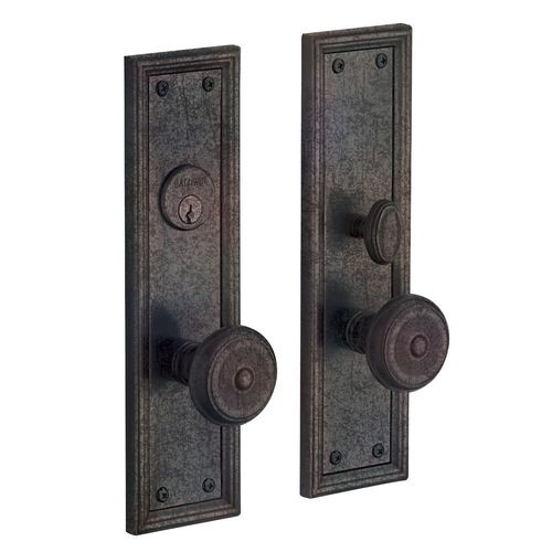 Nashville Single Cylinder Entry Mortise Trim Distressed Oil Rubbed Bronze Finish