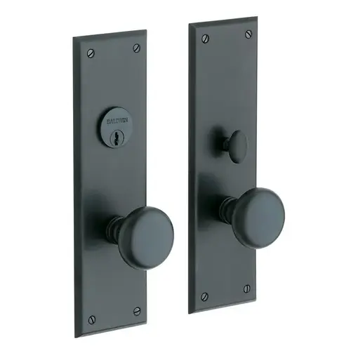 Baltimore Double Cylinder Entry Mortise Trim Oil Rubbed Bronze Finish