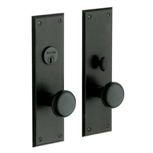 Baltimore Full Dummy Mortise Trim Satin Black Finish