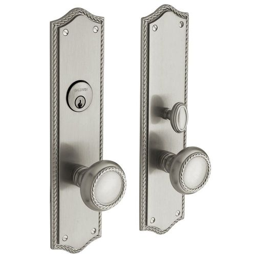 Barclay Single Cylinder Entry Mortise Trim Lifetime Satin Nickel Finish