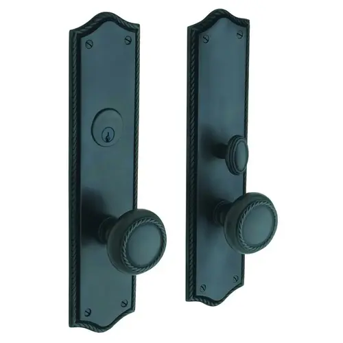 Barclay Single Cylinder Entry Mortise Trim Oil Rubbed Bronze Finish