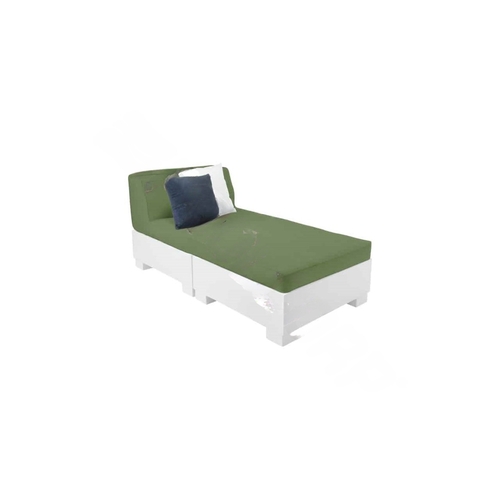 White Standard Fabric Affinity 2 Piece Sunchair