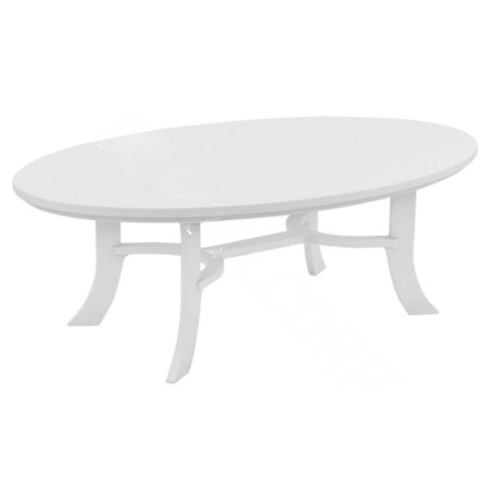 White Oval Legacy Coffee Table