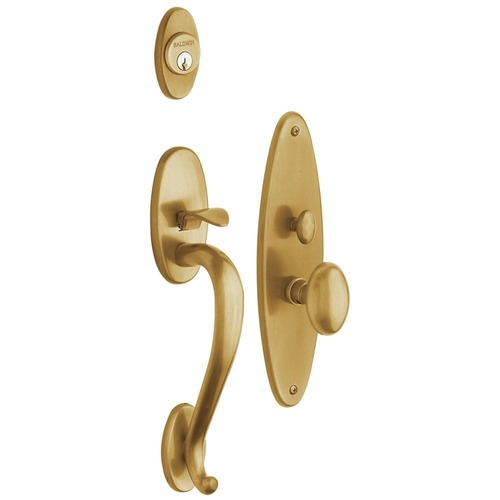 Lexington Single Cylinder Entry Mortise Trim Vintage Brass Finish