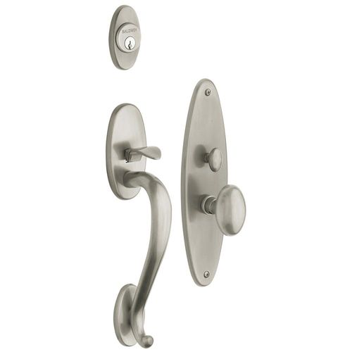 Lexington Full Dummy Mortise Trim Lifetime Satin Nickel Finish