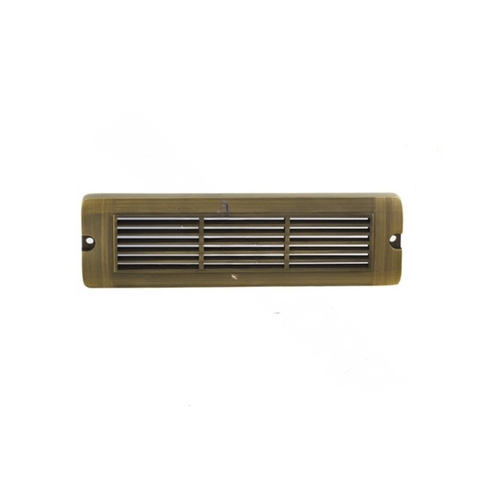 8.75" X 2.5" Gun Metal Integrated Led Brick Light With Louvered Faceplate