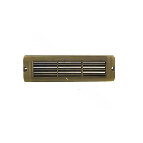 8.75" X 2.5" Silver Plated Integrated Led Brick Light With Louvered Faceplate