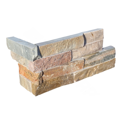 1 To 3cm 6" X 16" Ledgerstone Corner Rust