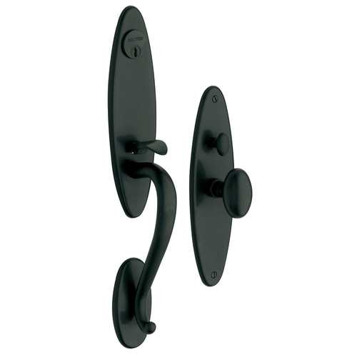 Springfield Full Dummy Mortise Trim Satin Black Finish