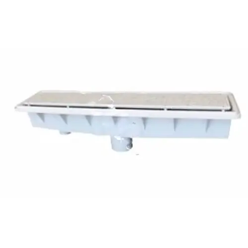 Avsc Dark Gray Phx Pebble Top Single Inlet Top Channel Drain