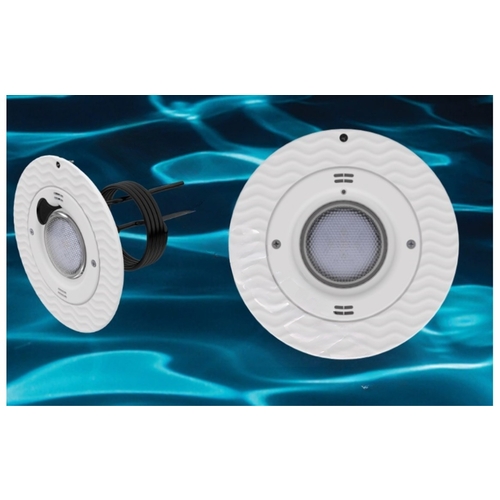 Large White Lite Star Retrofit Led Pool Light With White Trim Ring 12v 9w