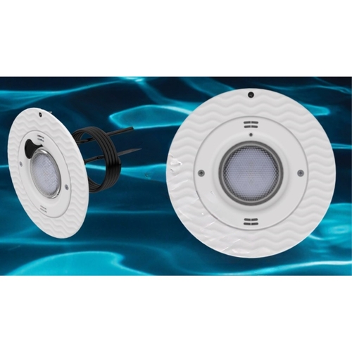 Large Blue Lite Star Retrofit Led Pool Light With Gray Trim Ring 12v 9w