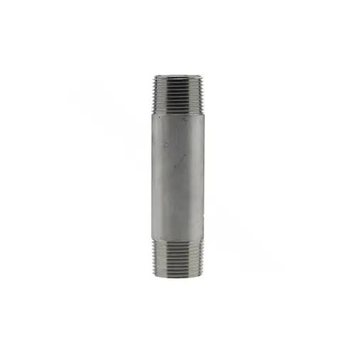 1" X .5" 304 Stainless Steel Threaded Nipple