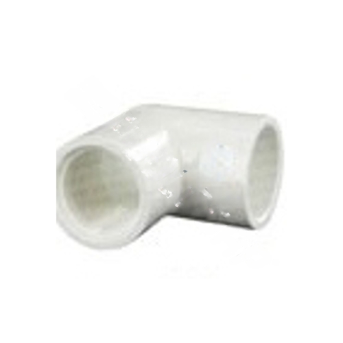 .75" X .5" White Sch 40 Pvc 90 Degree Reducing Elbow Slip X Fipt