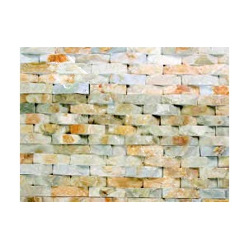 NATURAL STONE RESOURCES DESERT GOLD BSKTWV Gold Bsktwv Gold Bsktwv 6"x24" Basketweave Panel