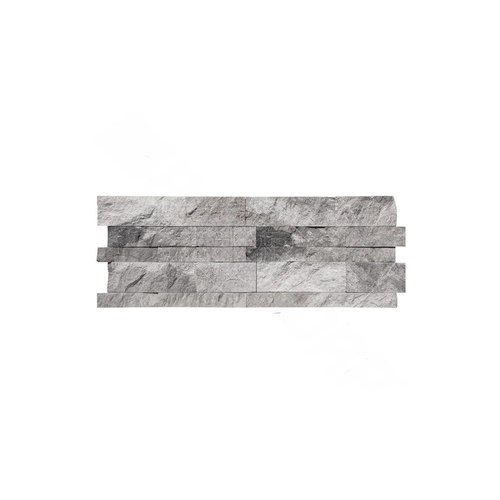 7" X 20" Split Face Marble Stone Panel Atlantic Grey