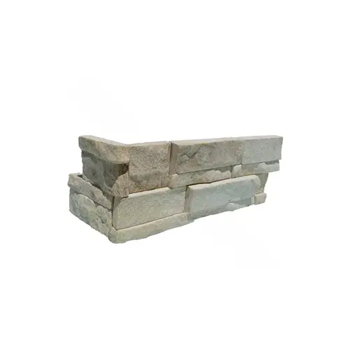 6" X 23" Splitface Limestone Ledger Corner French Cremar