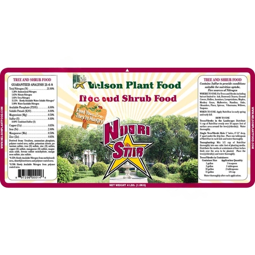 Nelson Plant Food NUTRI STAR TREE & SHRUB FOOD15 Nutri Star Tree Food ...