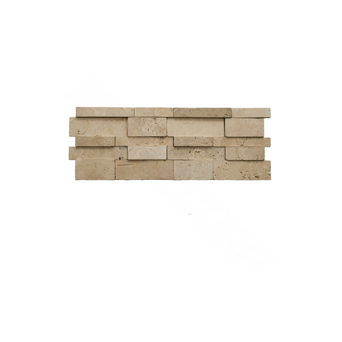 Cubic Honed Ledger Stone Panel Ivory