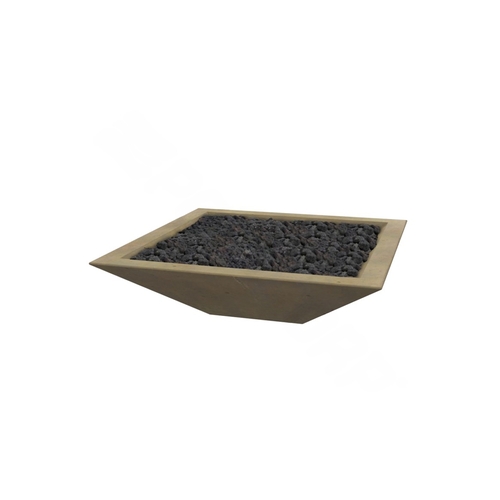 Design Cast OSFB2407-NOCHE 24" X 7" Noche Gfrc Oblique Series Fire Bowl