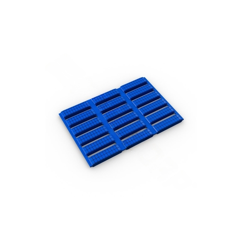 PLASTEX MATTING INC FLN2X33BLU 2' X 33' Blue Floorline Barefoot Matting