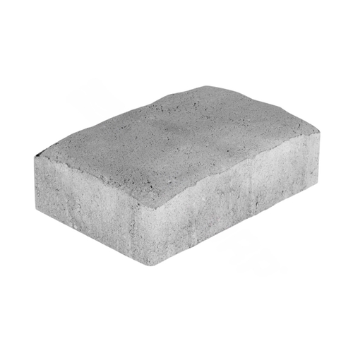 6" X 9" 60mm Plaza Stone Rectangle Paver White Pewter