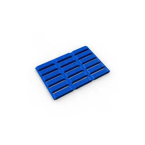 PLASTEX MATTING INC FLN3X33BLU 3' X 33' Blue Floorline Barefoot Matting