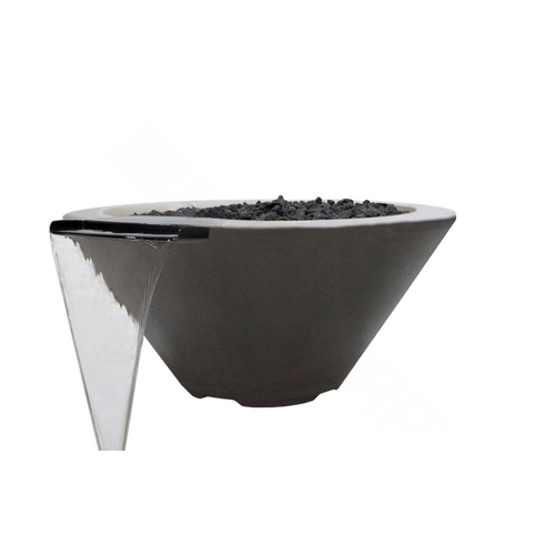 Pentair 580176 32" Round Pewter Magicflame Water Only Bowl