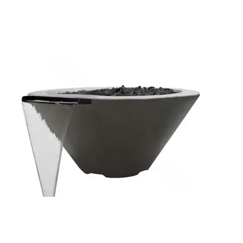 32" Round Pewter Magicflame Water Only Bowl