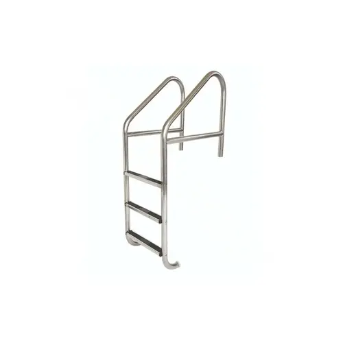 35" Standard Crossbrace Commercial 3-step Pool Ladder With 12" Extension