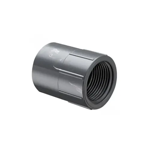 2" Gray Sch40 Pvc Female Adapter Socket X Fpt