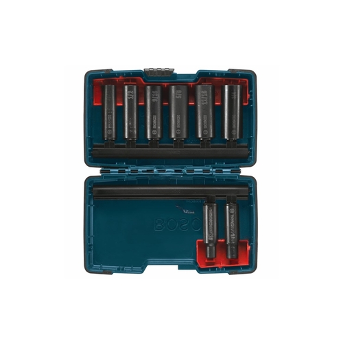 8-piece Deep Well Socket Set For 3/8" Drive