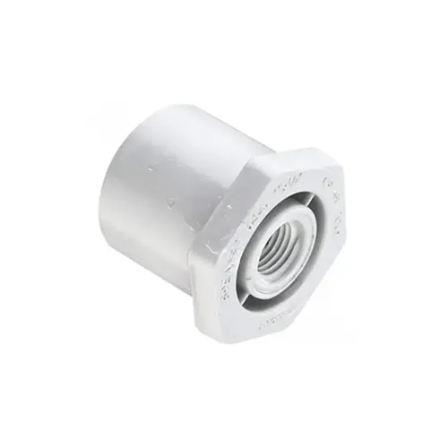 1.5" X .25" Sch40 Pvc Flush Style Reducer Bushing Spigot X Fipt