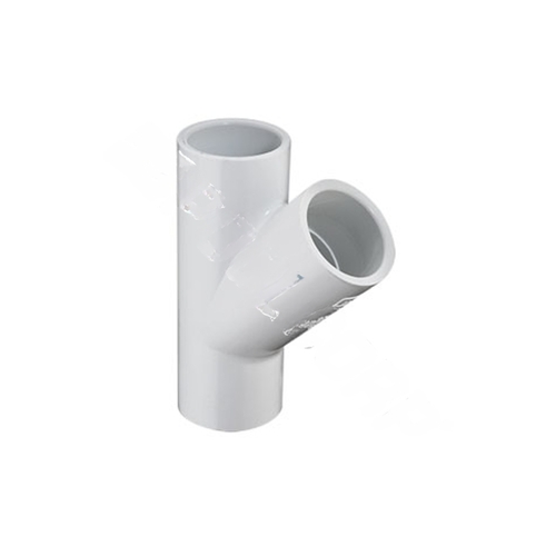 4" White Sch40 Pvc Wye Socket