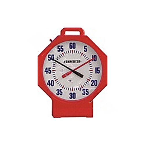 COMPETITOR 200400 15" Red/white Face Portable Pace Clock W/ Battery