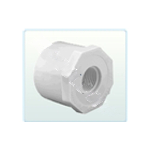 6" X 3" White Sch40 Pvc Reducer Bushing Spigot X Fpt