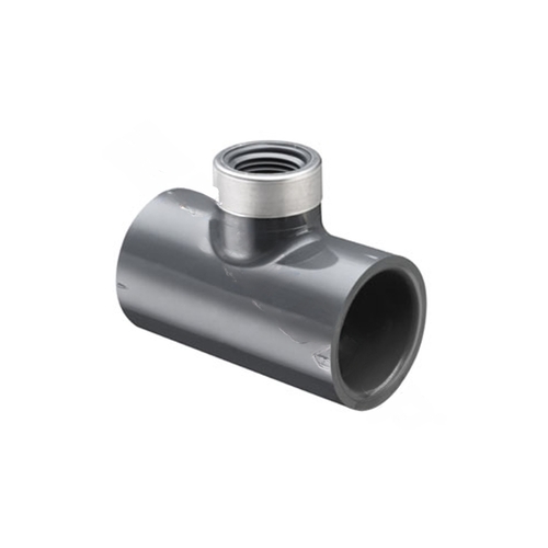 .5" X .25" Sch80 Pvc Special Reinforced Reducing Tee Socket X Socket X Sr Fipt