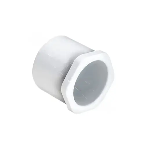 12" X 10" White Sch40 Pvc Reducer Bushing Spigot X Socket