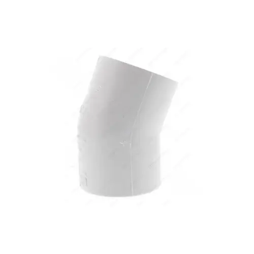 4" White Sch40 Pvc Elbow 22 Socket X Socket