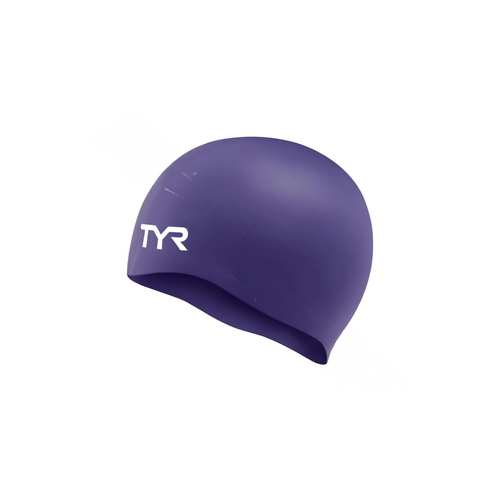 Adult Wrinkle Free Silicone Swim Cap Purple