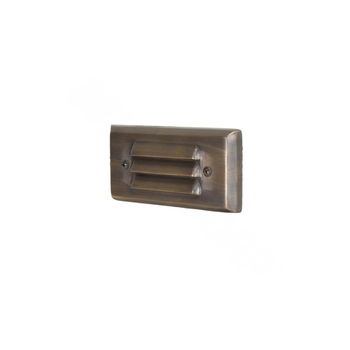 Unique VO5L-L227-FM-P Voyager 5 5" Painted Brass Louvered Flush-mount Step Light 2w 2700k