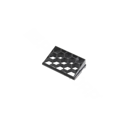 4-1/16" X 2-5/8" Black Honeycomb Louver Glare Control